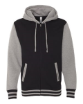 Unisex Varsity Full-Zip Hooded Sweatshirt