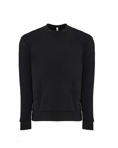 Unisex Crew with Pocket in Black