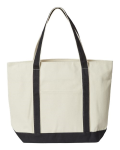 X-Large Boater Tote with Zippered Closure