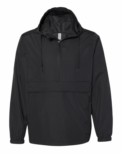 Water Resistant Anorak Jacket in Black