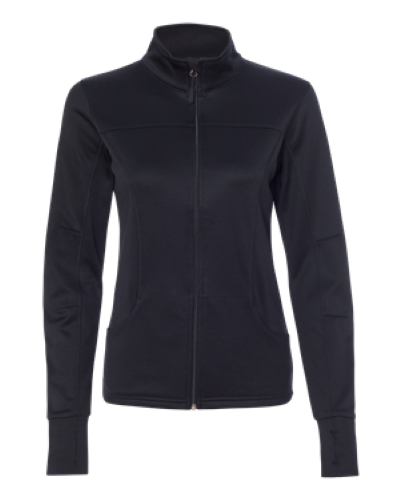 Women's Poly-Tech Full-Zip Track Jacket in Black