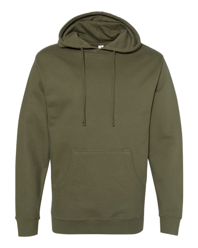 Midweight Hooded Sweatshirt in Army
