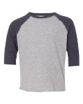 Toddler Fine Jersey 3/4 Sleeve Baseball T-Shirt