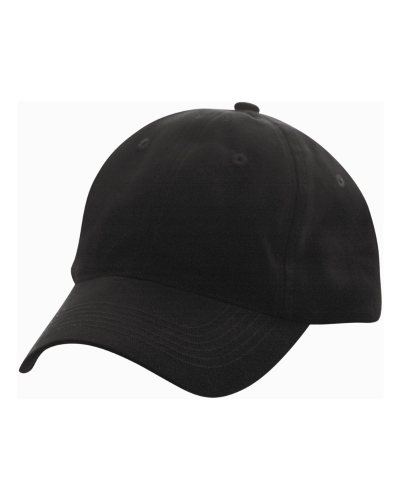 printed Sportsman - Heavy Brushed Twill Cap in Black