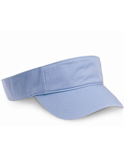 printed Bio-Washed Visor in Baby Blue