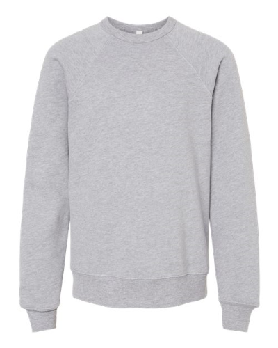 Youth Sponge Fleece Crewneck Sweatshirt in Athletic Heather