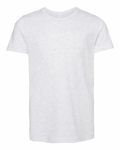 Youth Short Sleeve Crewneck Jersey T-Shirt in Ash
