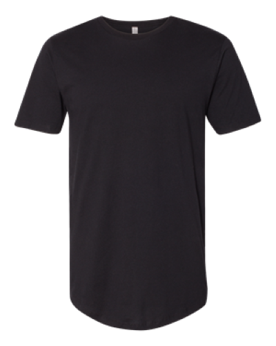 Cotton Long Body Crew in Black