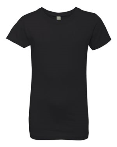 Girl's The Princess Tee in Black