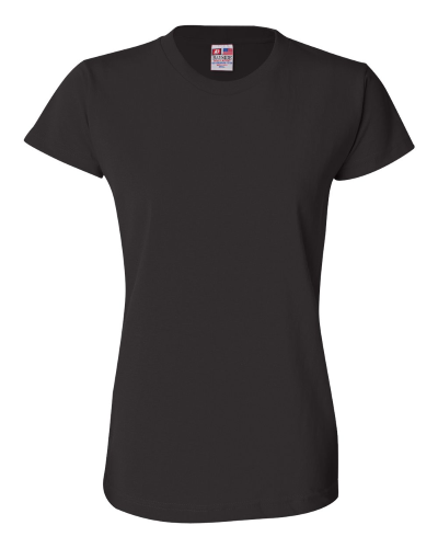 Ladies USA Made Short Sleeve Shirt in Black