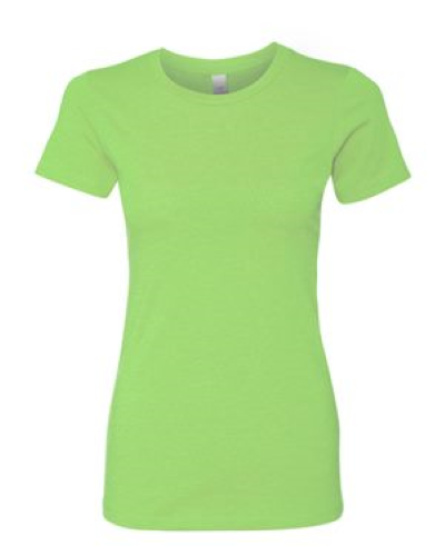 Ladies' CVC Crew in Apple Green