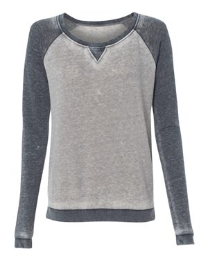 Ladies' Zen Fleece Raglan Sleeve Crewneck Sweatshirt | 1