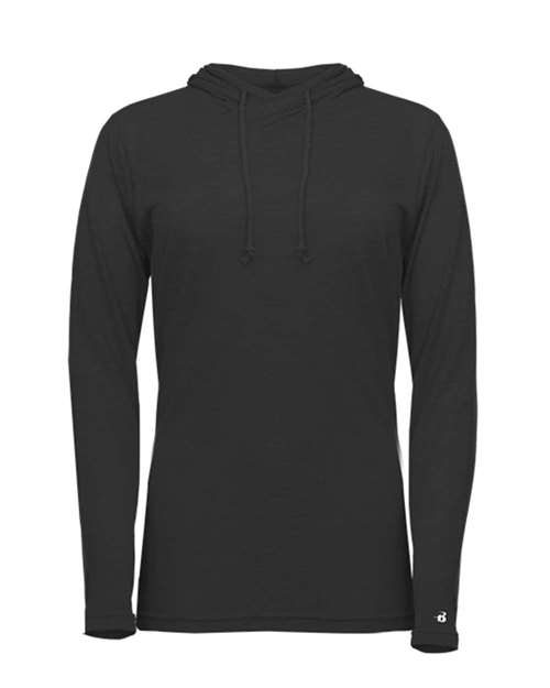 Women's Tri-Blend Surplice Long Sleeve Hooded T-Shirt