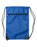 Denier Nylon Zippered Drawstring Backpack