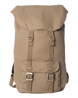 Water resistant store canvas backpack