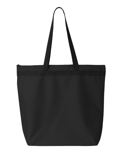 Recycled Zipper Tote in Black