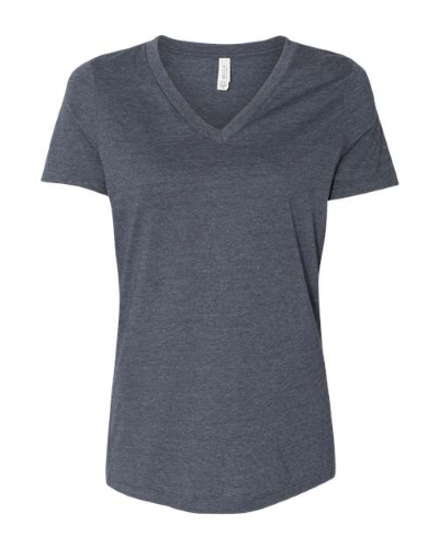 Women's Relaxed Heather CVC V-Neck Tee
