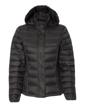32 Degrees Women s Hooded Packable Down Jacket S S Screen Graphics Inc