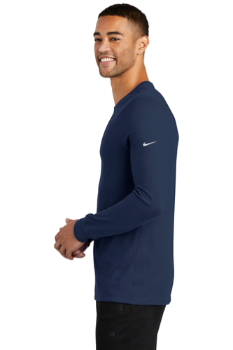 Nike Dri FIT Cotton Poly Long Sleeve Tee Michigan Medicine
