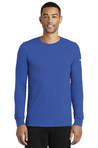 Nike Dri FIT Cotton Poly Long Sleeve Tee Michigan Medicine