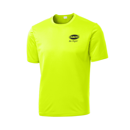 safety yellow dri fit shirts