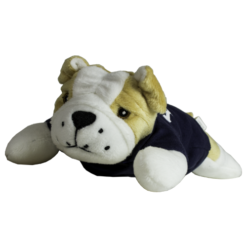 Plush Bulldog Beanie Yale Bulldog Blue