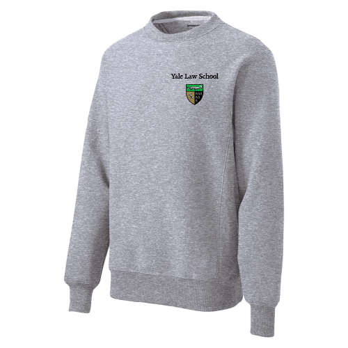 Law Embroidered Crewneck Sweatshirt Yale Bulldog Blue
