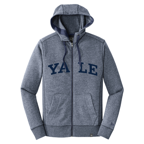 ONLINE EXCLUSIVE New Era Men s French Terry Full Zip Hoodie Yale Bulldog Blue