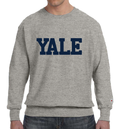 yale crewneck sweatshirt champion