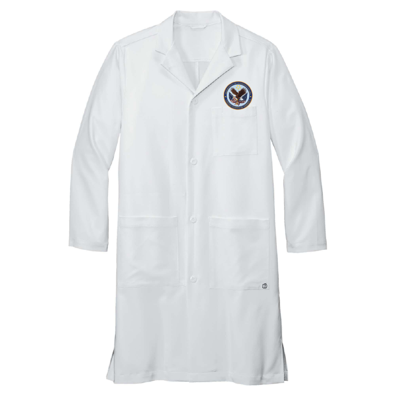 VACT Embroidered Logo Long Lab Coat Department of Veterans Affairs