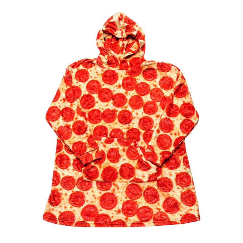 Pizza blanket hoodie 2025