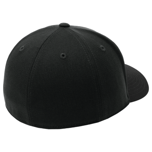 Full Color Core Caesar Cool & Dry Tricot Flex Fit Cap Black | Full ...