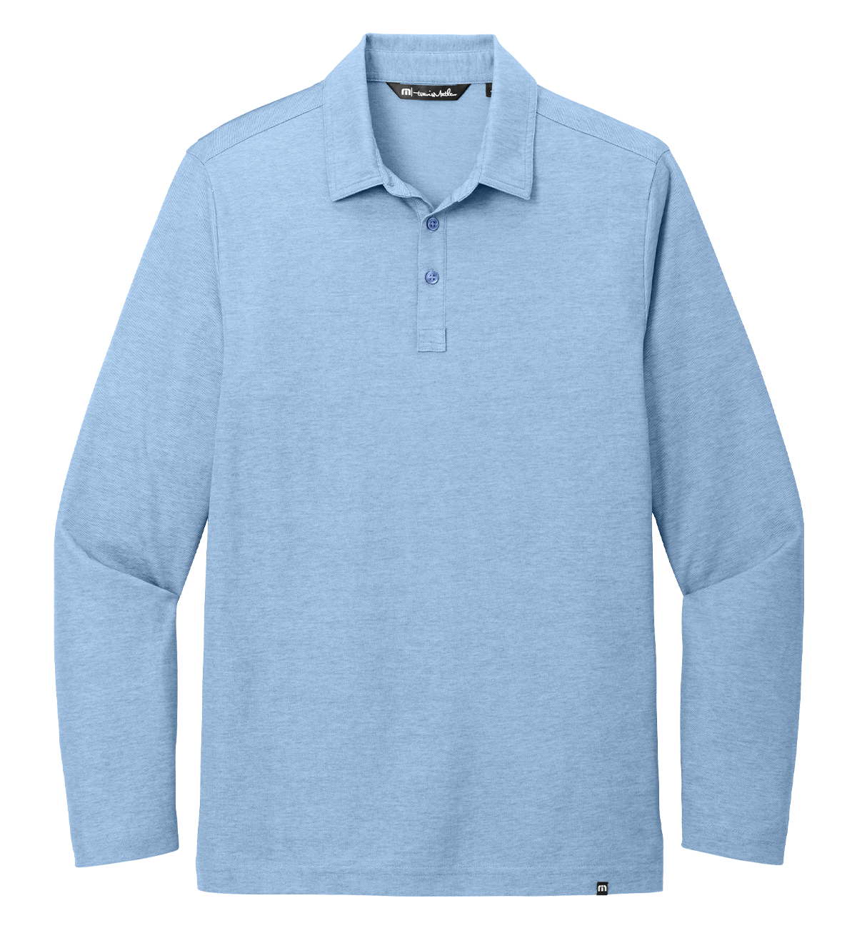 TravisMathew Oceanside Heather Long Sleeve Polo | K2 Custom Tees