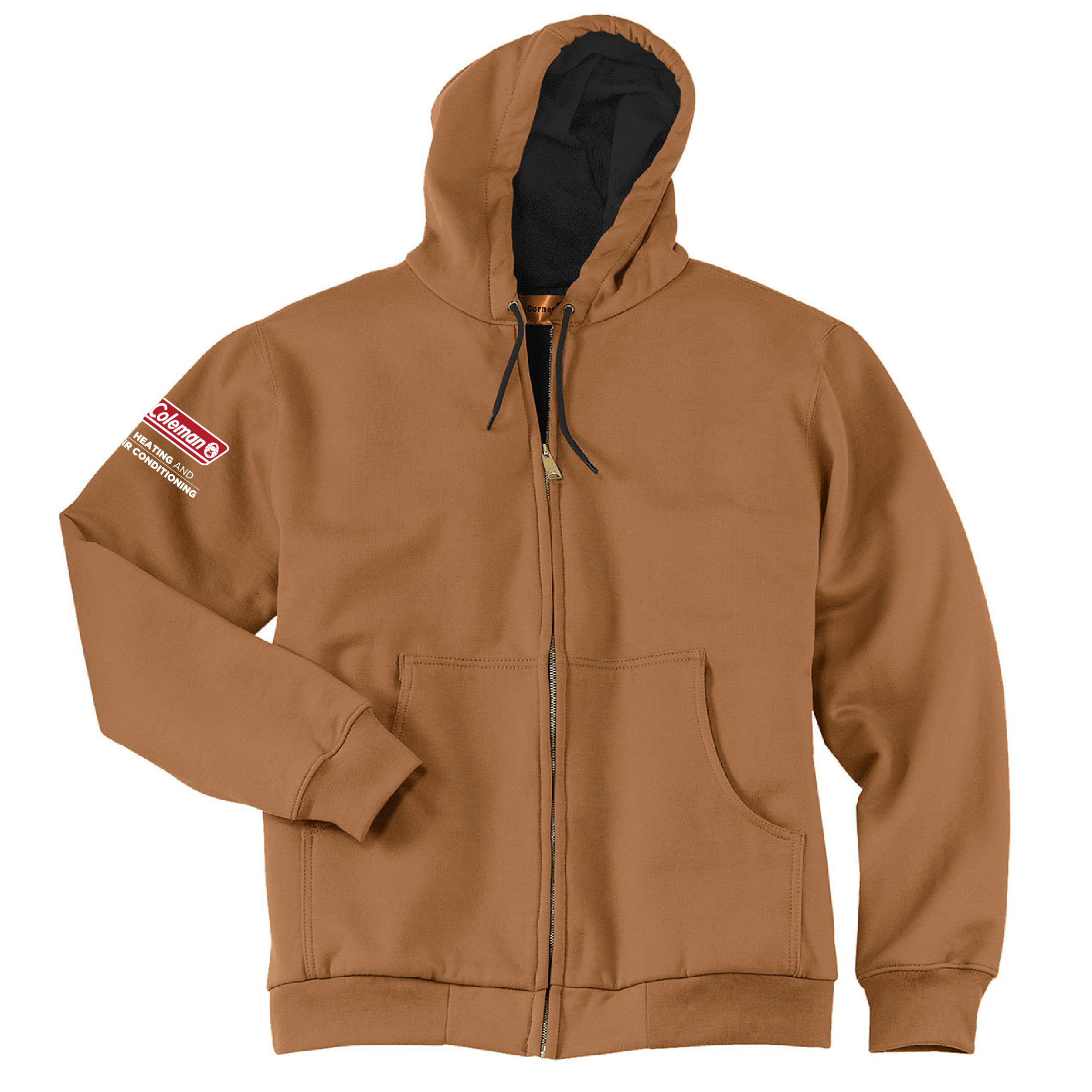 Heavyweight thermal lined hooded sweatshirt store