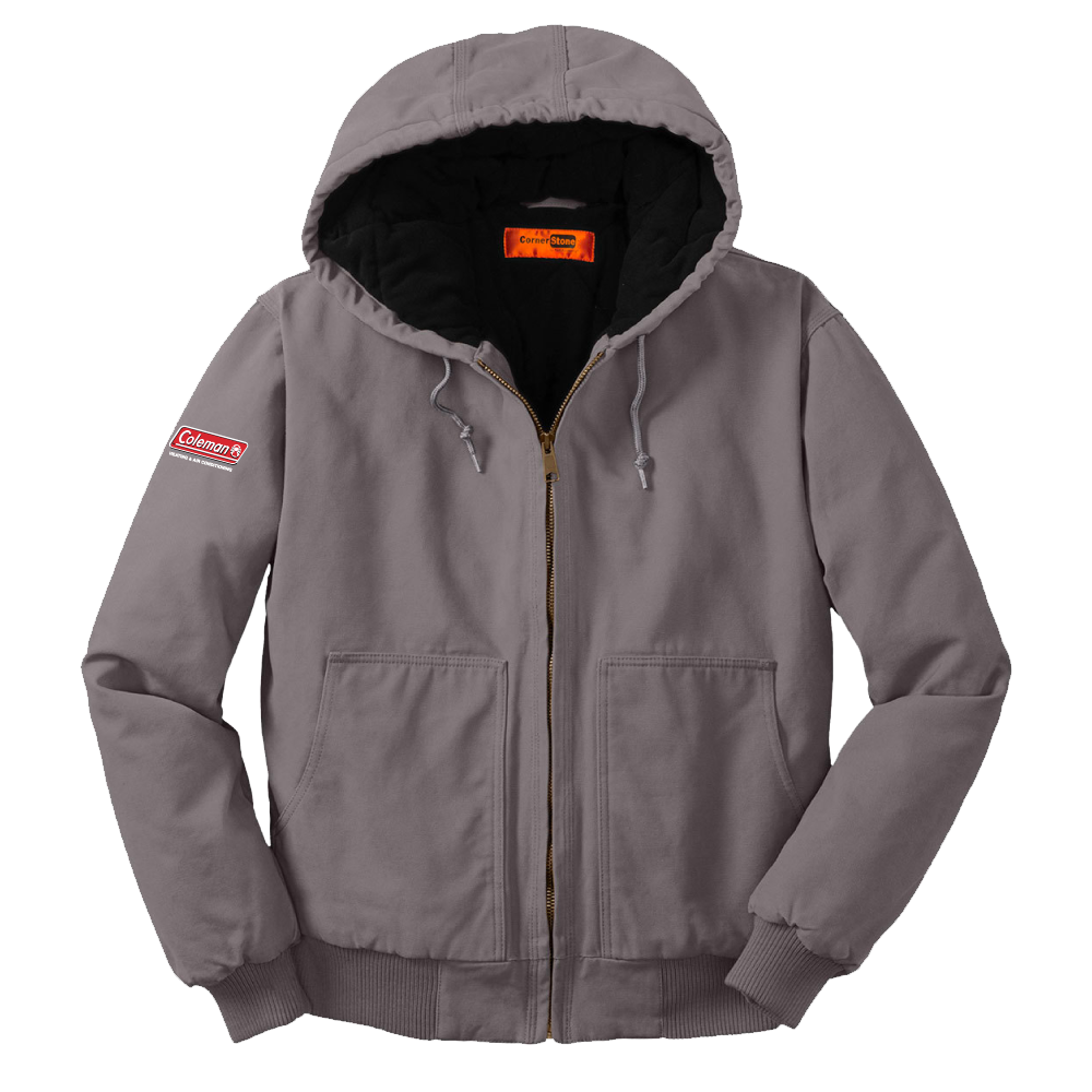 Cornerstone washed duck cloth insulated hooded work jacket outlet