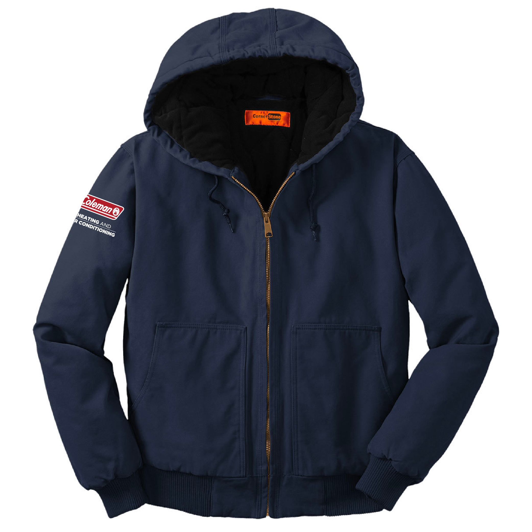 Cornerstone washed duck cloth insulated hooded work jacket shop