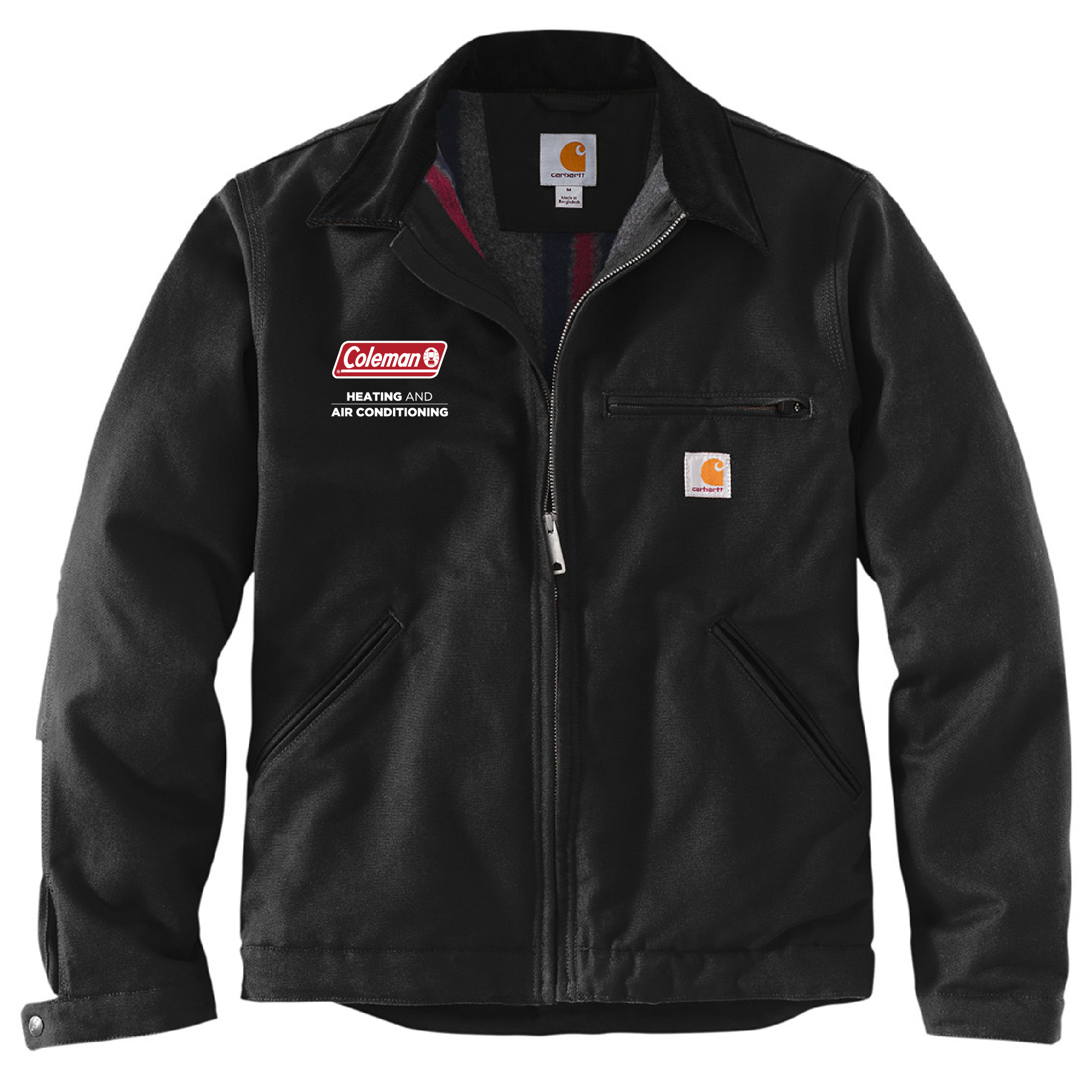 Carhartt Duck Detroit Jacket Three Stripes Heating Cooling Apparel Store