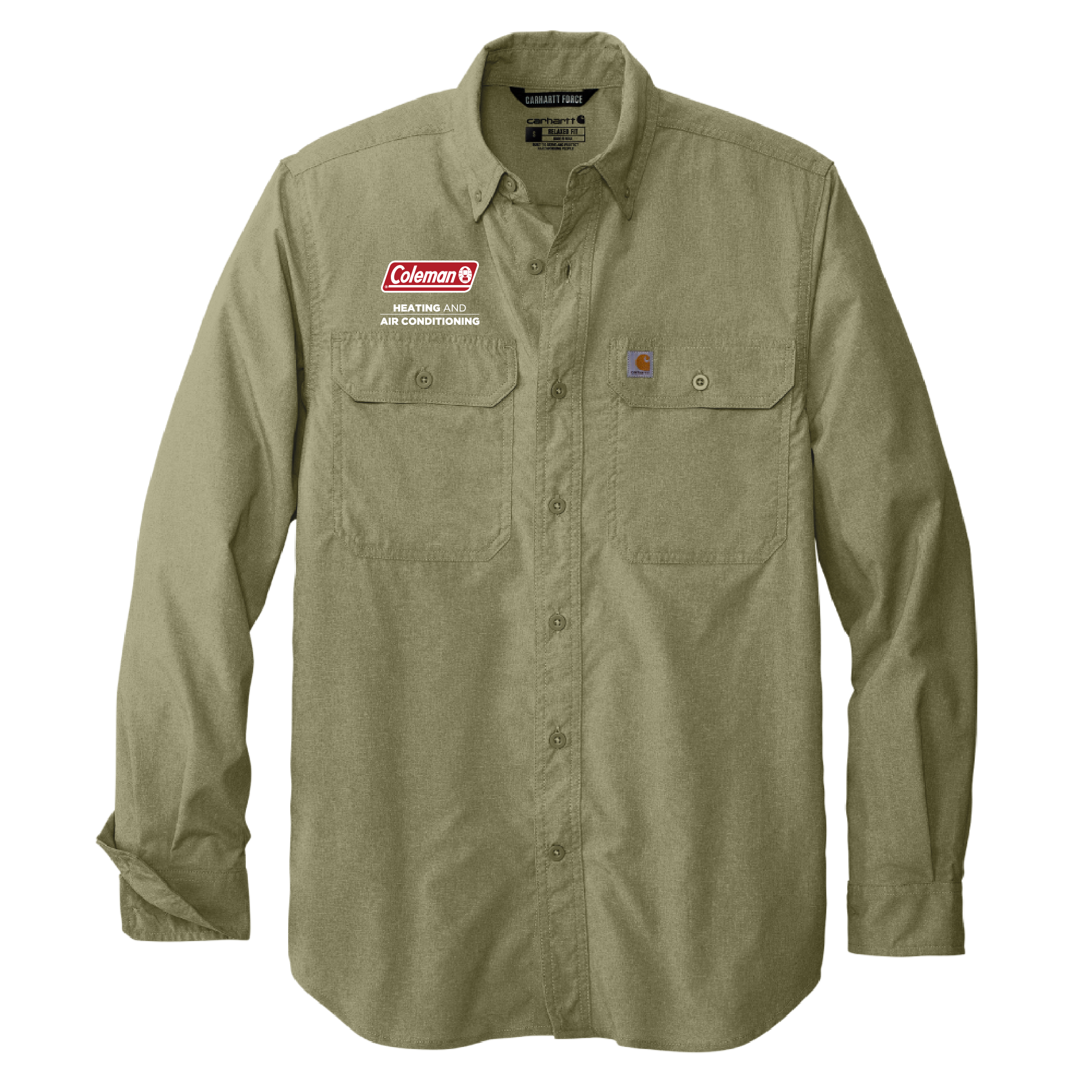 Carhartt Force Solid Long Sleeve Shirt Meihls Mechanical Apparel Store