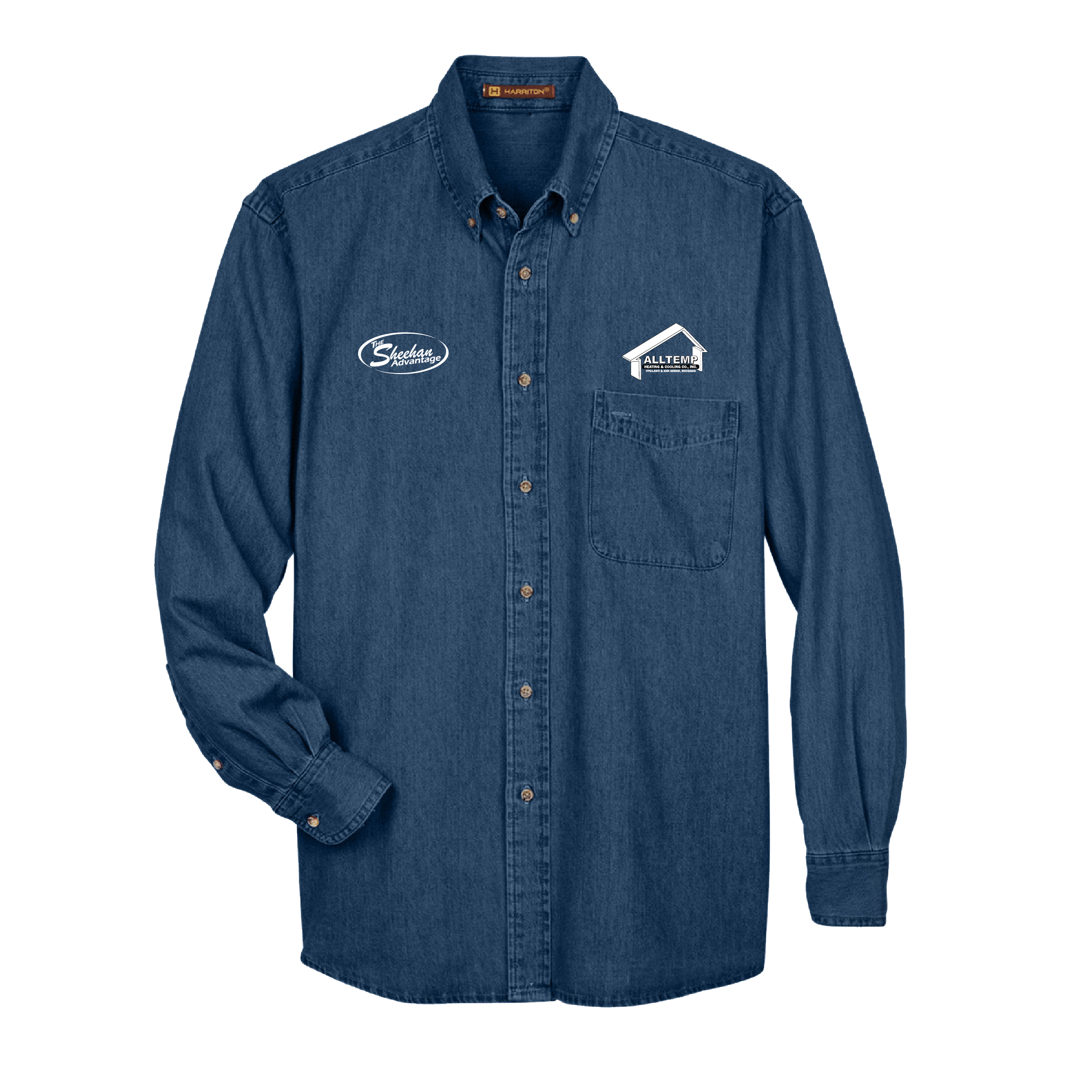 Denim long sleeve shirt h online