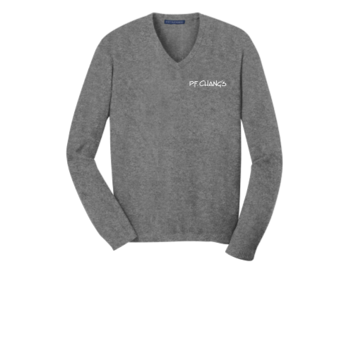 PSYCHICFEVER PCFアパレル V-NECK セーター XL Port Authority V-Neck Sweater Med Hthr Grey | PF-CASW285 design on