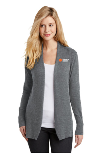 CUCE Port Authority Ladies Open Front Cardigan LSW289 Clemson Cooperative Extension