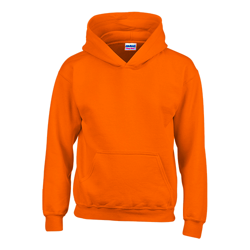 Youth Heavy Blend 50/50 Custom Hooded Sweatshirts Orange