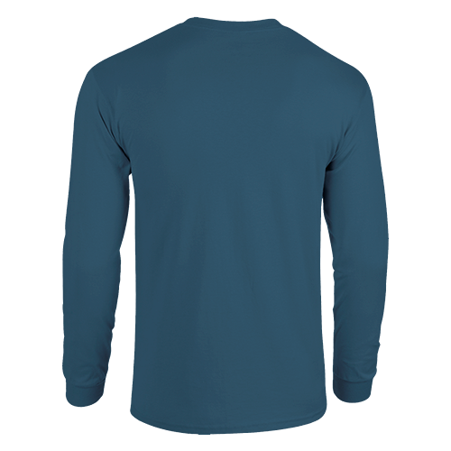 Gildan 2400 Ultra Cotton Custom Long-Sleeve T-Shirts Indigo Blue