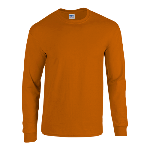 Gildan 2400 Ultra Cotton Custom Long-Sleeve T-Shirts Texas Orange