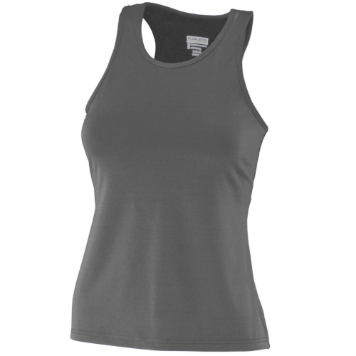 Ladies Poly Spandex Solid Racerback Tank Image Depot Express