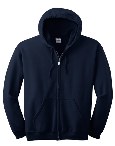 Men's Classic Full-Zip Hooded Sweatshirt - Lightweight Fleece Pullover (Ash, 3XL)