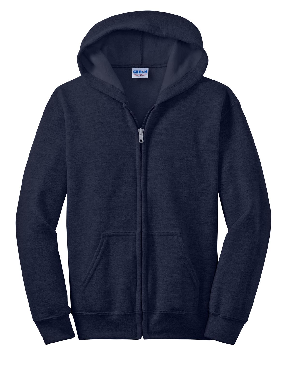 Gildan Youth Heavy Blend Full-Zip Hooded Sweatshirt