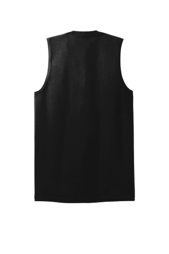 Black Gildan Ultra Cotton Sleeveless T-Shirt by Gildan - Tees to Go