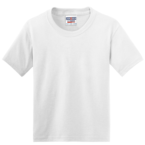JERZEES Youth Dri-Power Active 50/50 Cotton/Poly T-Shirt White