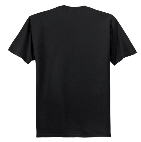 fruit of the loom heavy cotton black t shirt